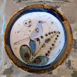 Ken Edwards Tonala Blue Bird & Floral Decorative Hanging 7" Plate